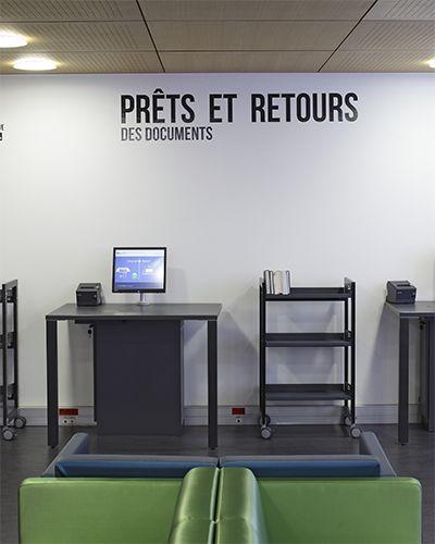 Machines de prêt et retour des documents
