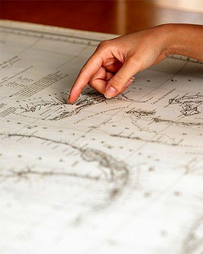Vue d’une carte géographique