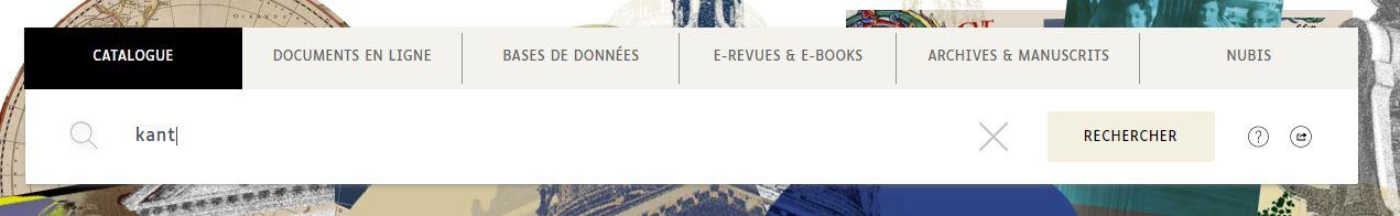 Barre de recherche documentaire