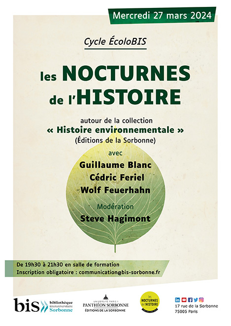 Affiche "Cycle écolobis : Histoire environnementales"