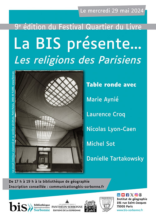 Affiche "La BIS présente : Les religions des Parisiens"