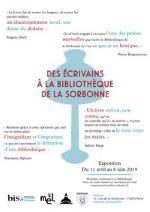   Des écrivains à la Bibliothèque de la Sorbonne