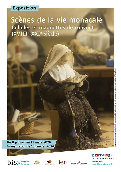 affiche expo Scènes de la vie monacale