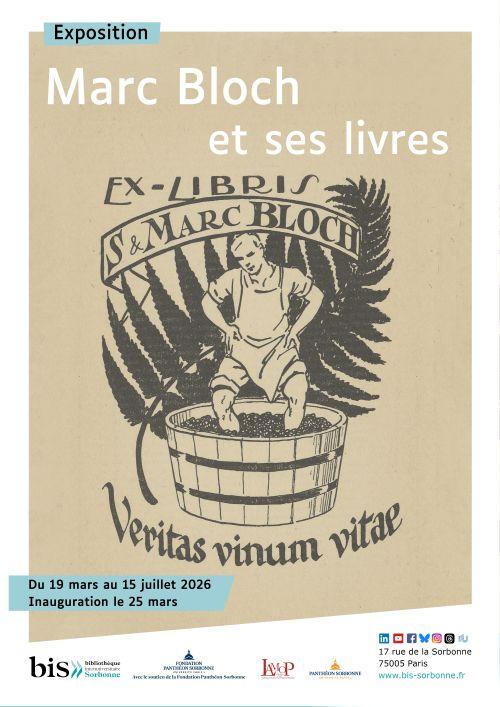 Affiche de l'exposition "Marc Bloch et ses livres"