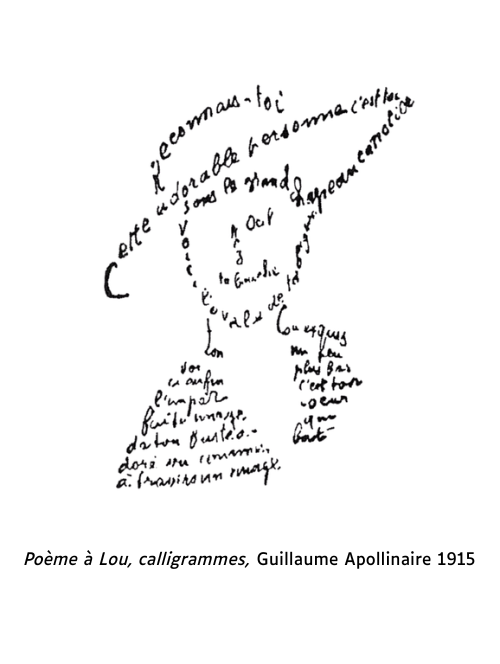 Calligramme d'Apollinaire